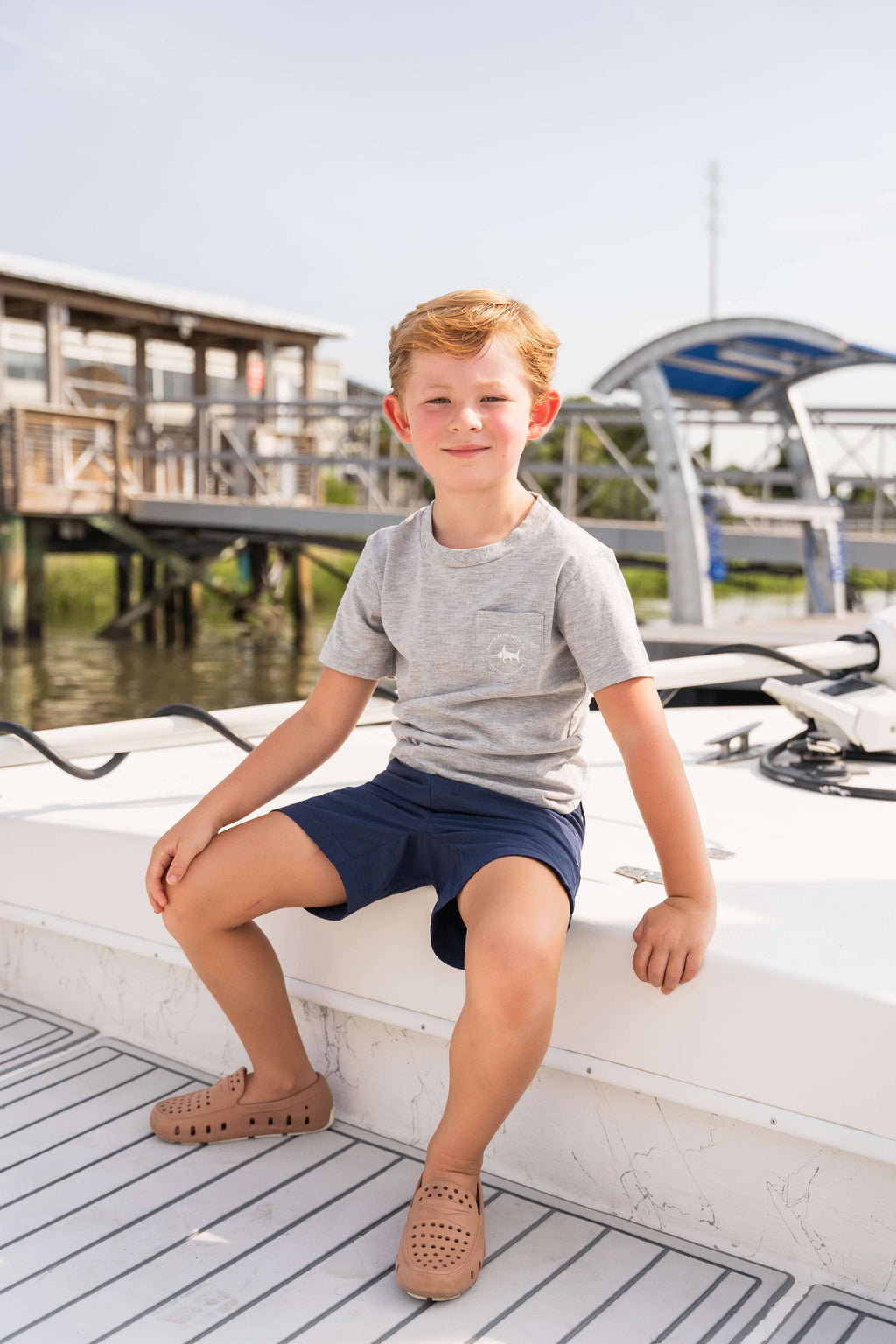 Boys Abaco Performance Shorts: Navy
