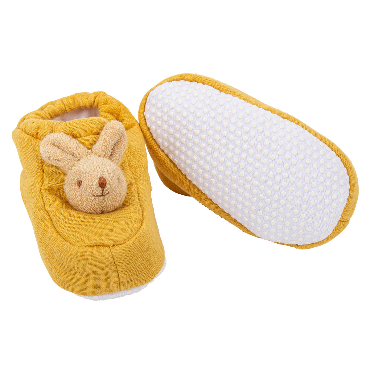 Organic Cotton Curry Rabbit Slippers