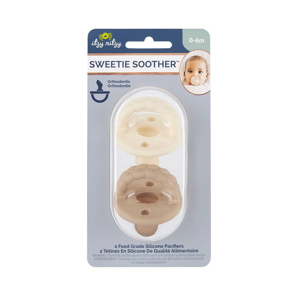 Sweetie Soother™ Orthodontic Pacifier Sets: Neutral / 0-6 Months - Wild Lapin Children’s Boutique