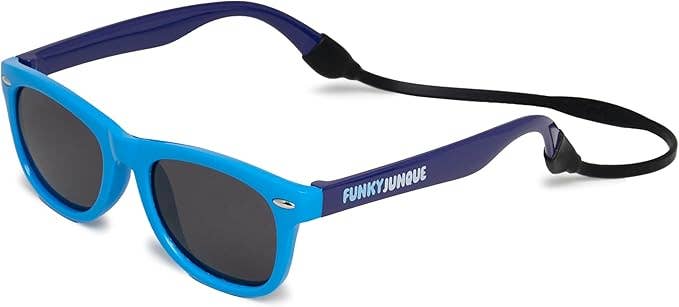 Kids Flexible Wire Sunglasses - Royal Blue/Smoke Lenses: Toddler