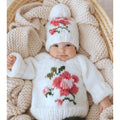 Rose Crew Neck Sweater Set for Baby & Toddler 12-18 months