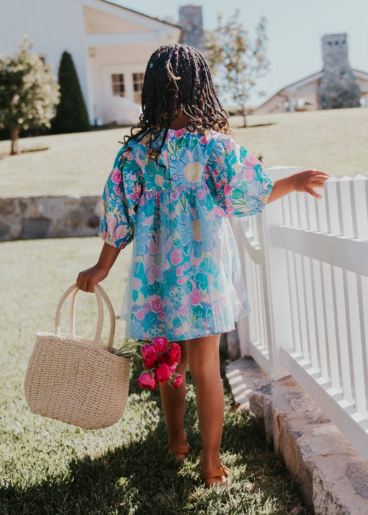 Malibu Dress: Periwinkle Floral