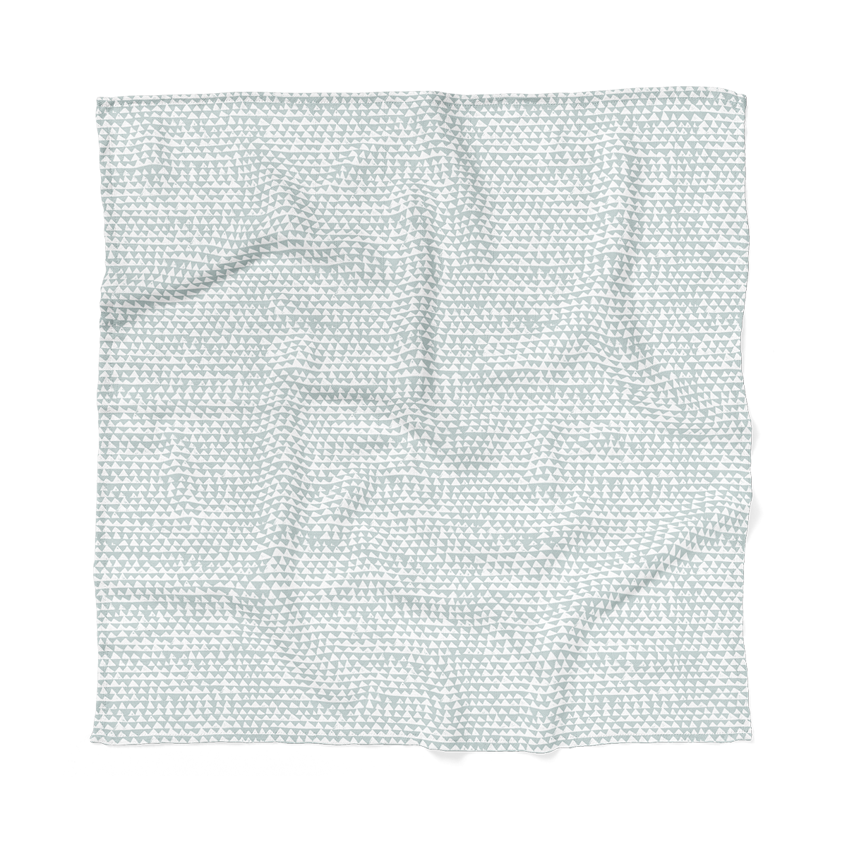 Muslin Swaddle Baby Blanket - Mountains Swaddle: Ice Blue