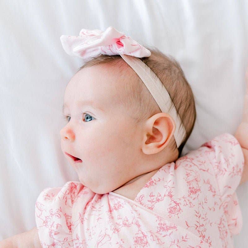 HEADBAND & BOW SET: Whimsical Garden / ONE SIZE