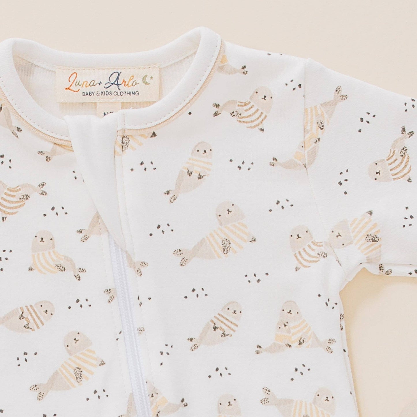 Walrus Cuddles Zip Footie