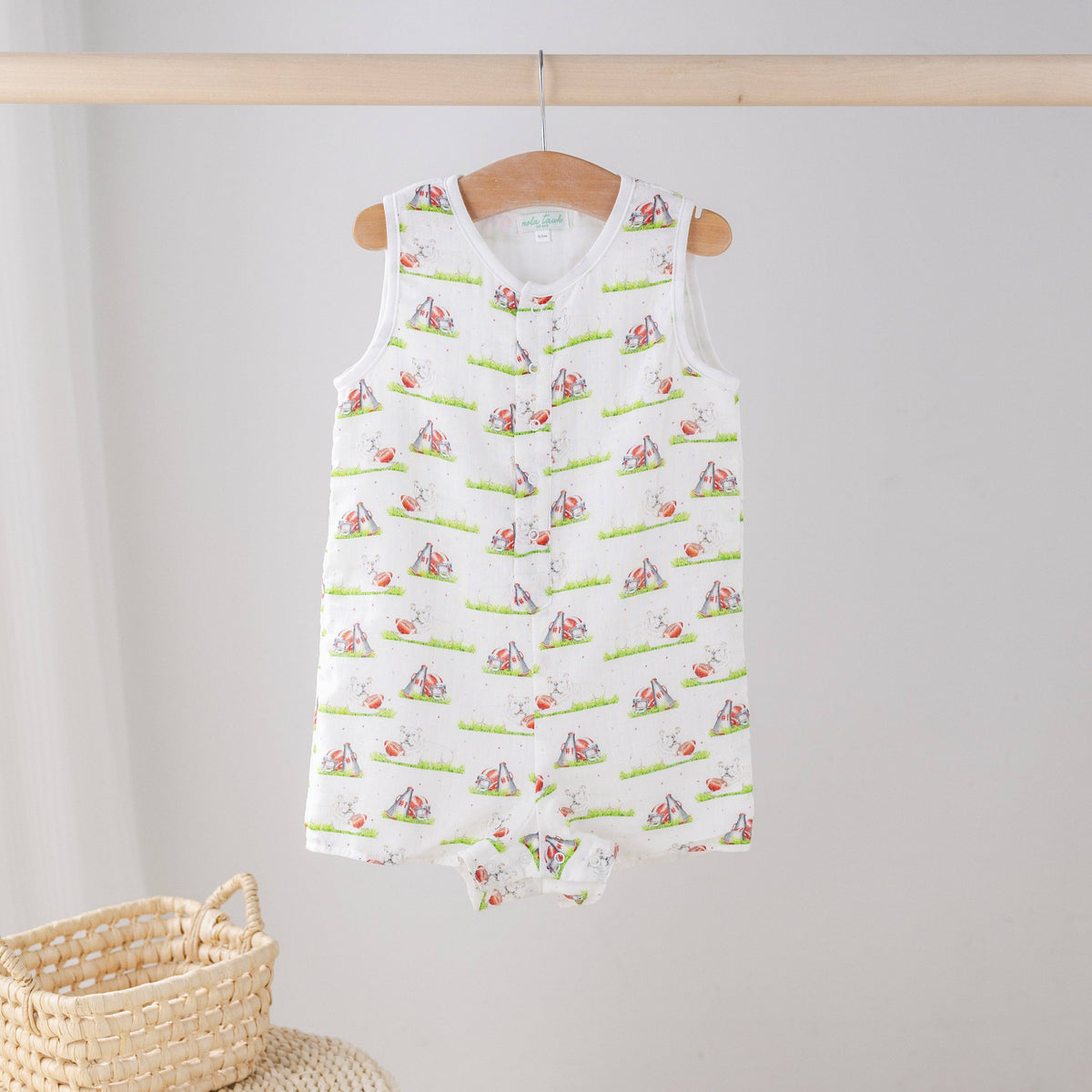 Mascot Mania in Georgia Organic Muslin Shortall: