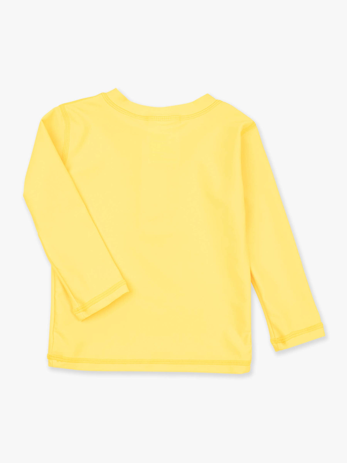 Boys Neon Yellow Long Sleeve Zipper Rash Guard: Yellow
