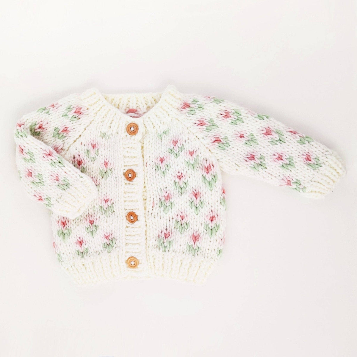 Bitty Blooms White Cardigan Sweater Set Baby & Toddler 3-4T