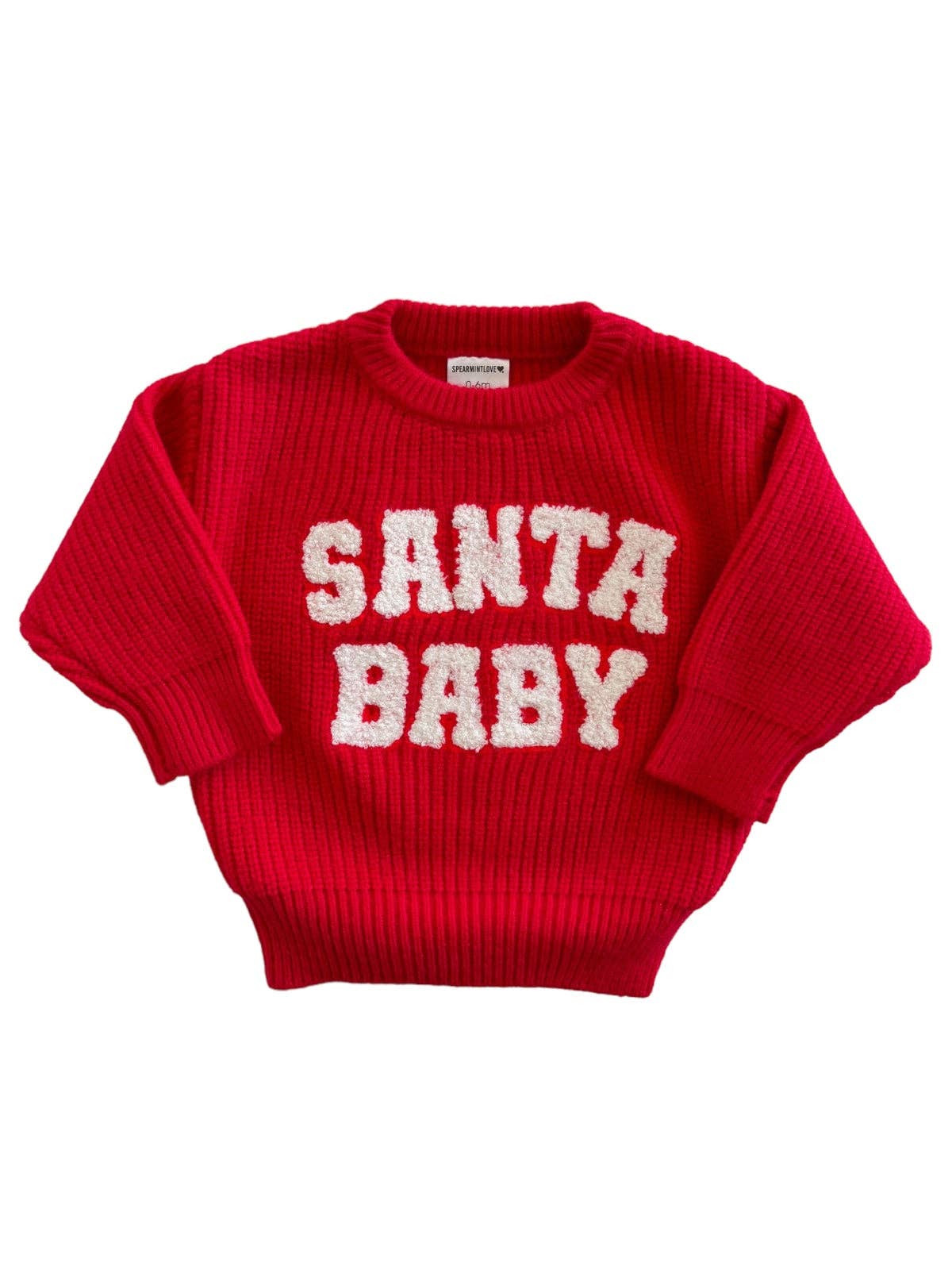 Knit Sweater, Santa Baby: 0 - 6 mo.