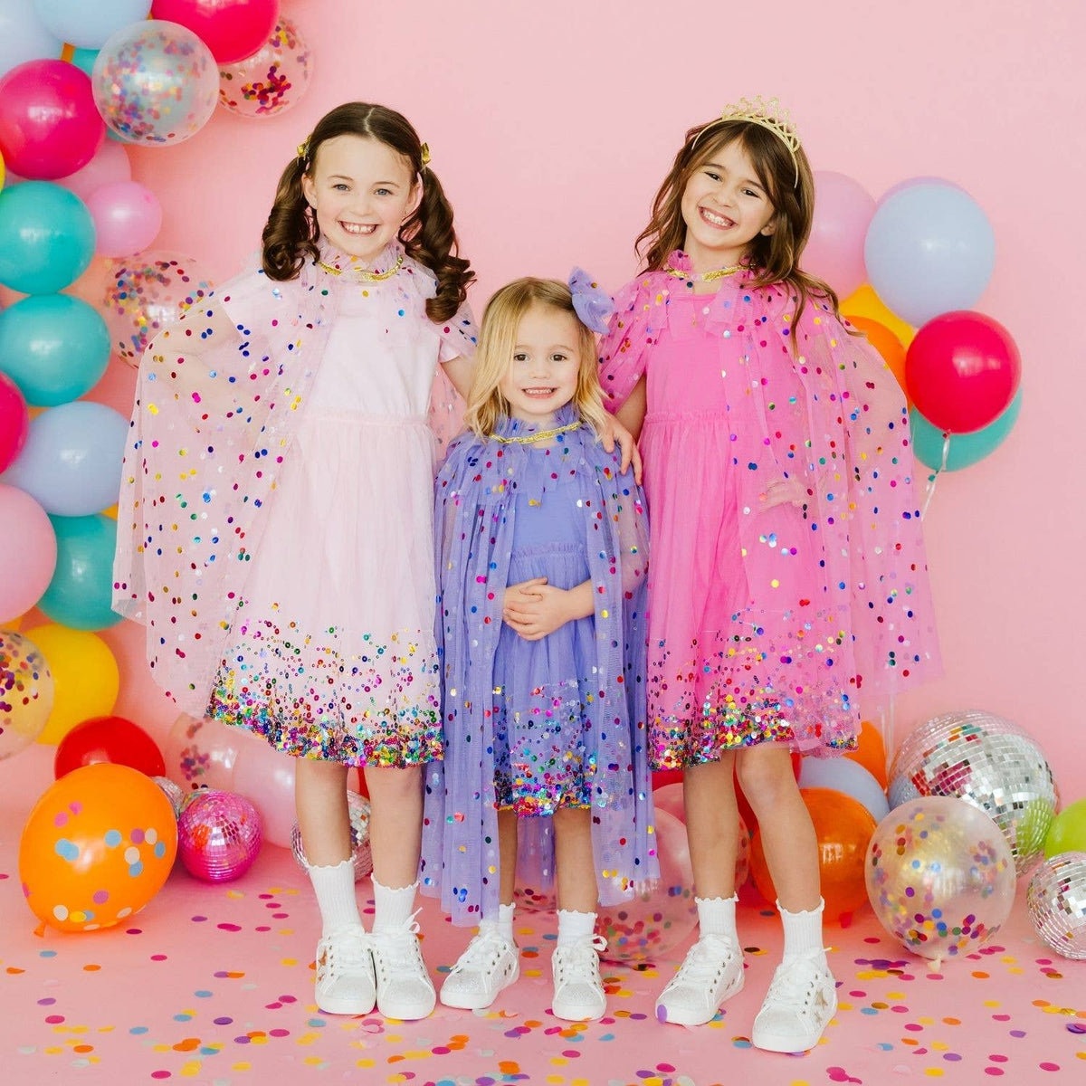 Lavender Confetti Cape - Kids Dress Up Cape