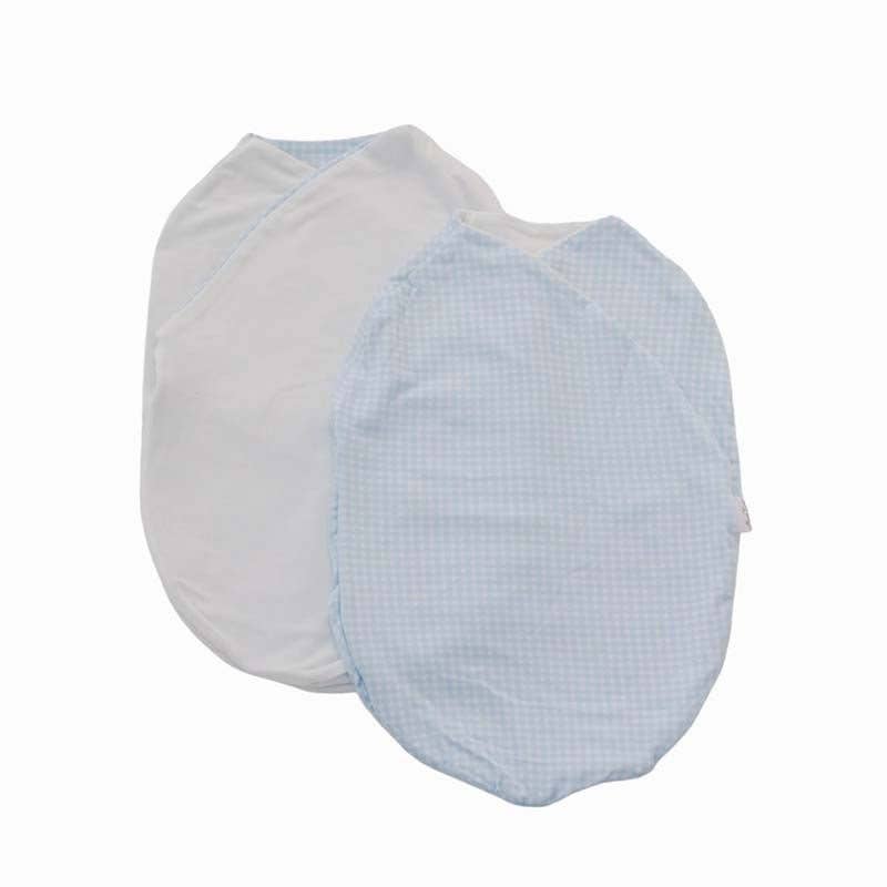 COCOON SWADDLE SET in Silky Modal: Bitty Blooms & Baby Pink Gingham / Small