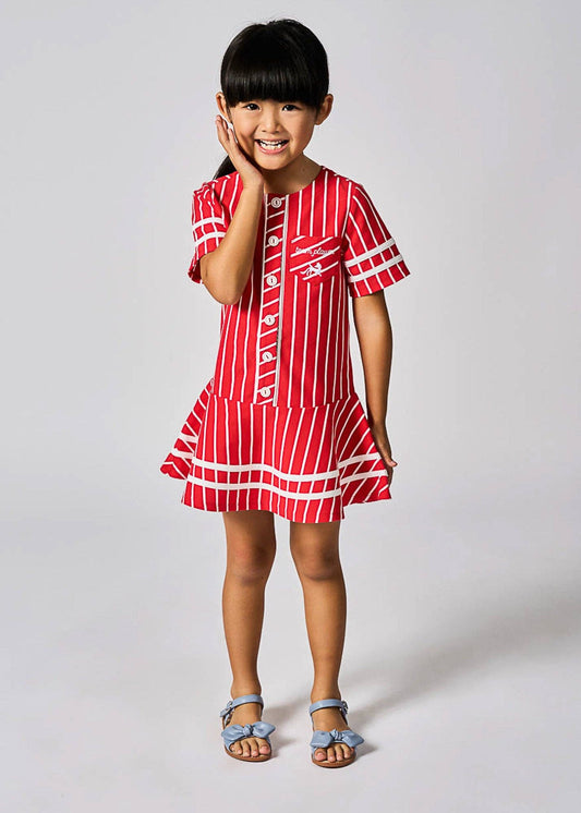Team Player Dress: Winning Stripe