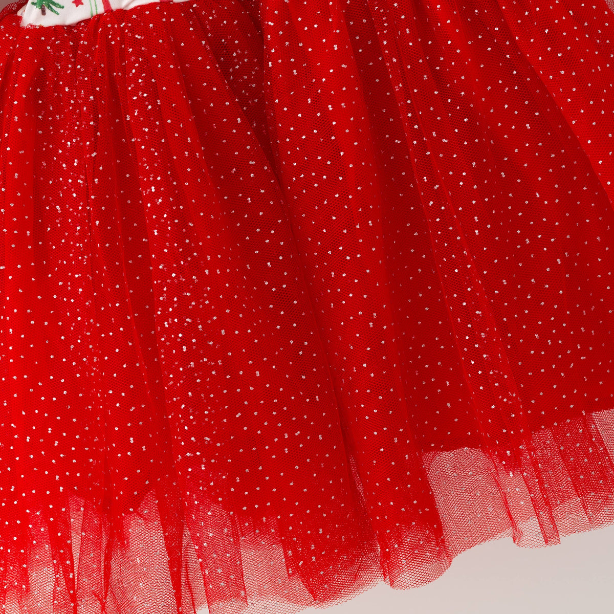 Santa Pine Tutu Girls Dress