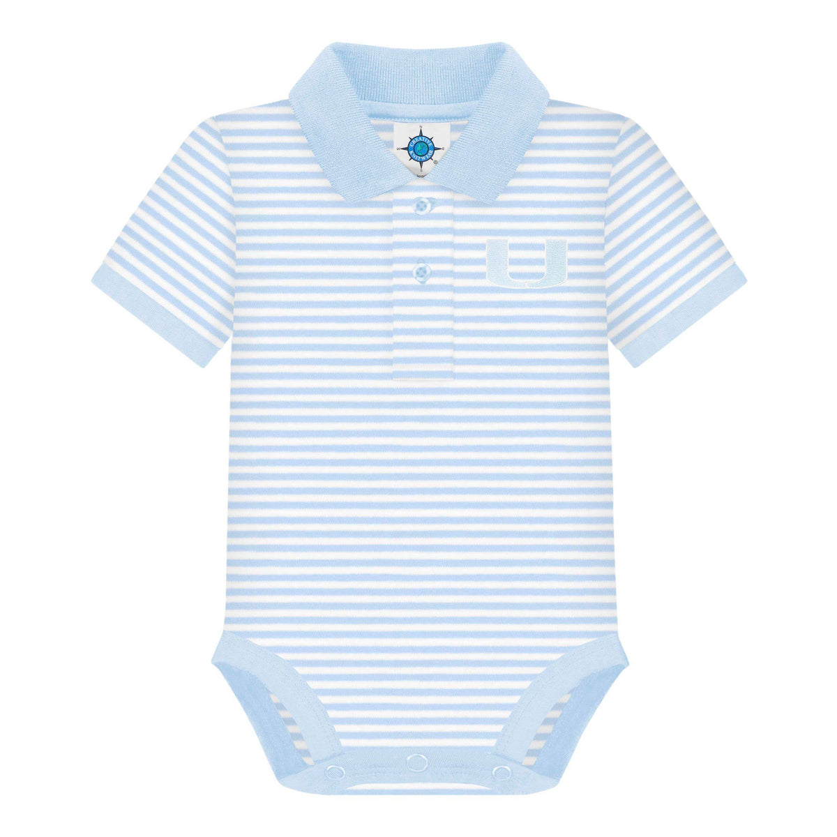 Miami Hurricanes Striped Infant Polo Bodysuit  : Hunter