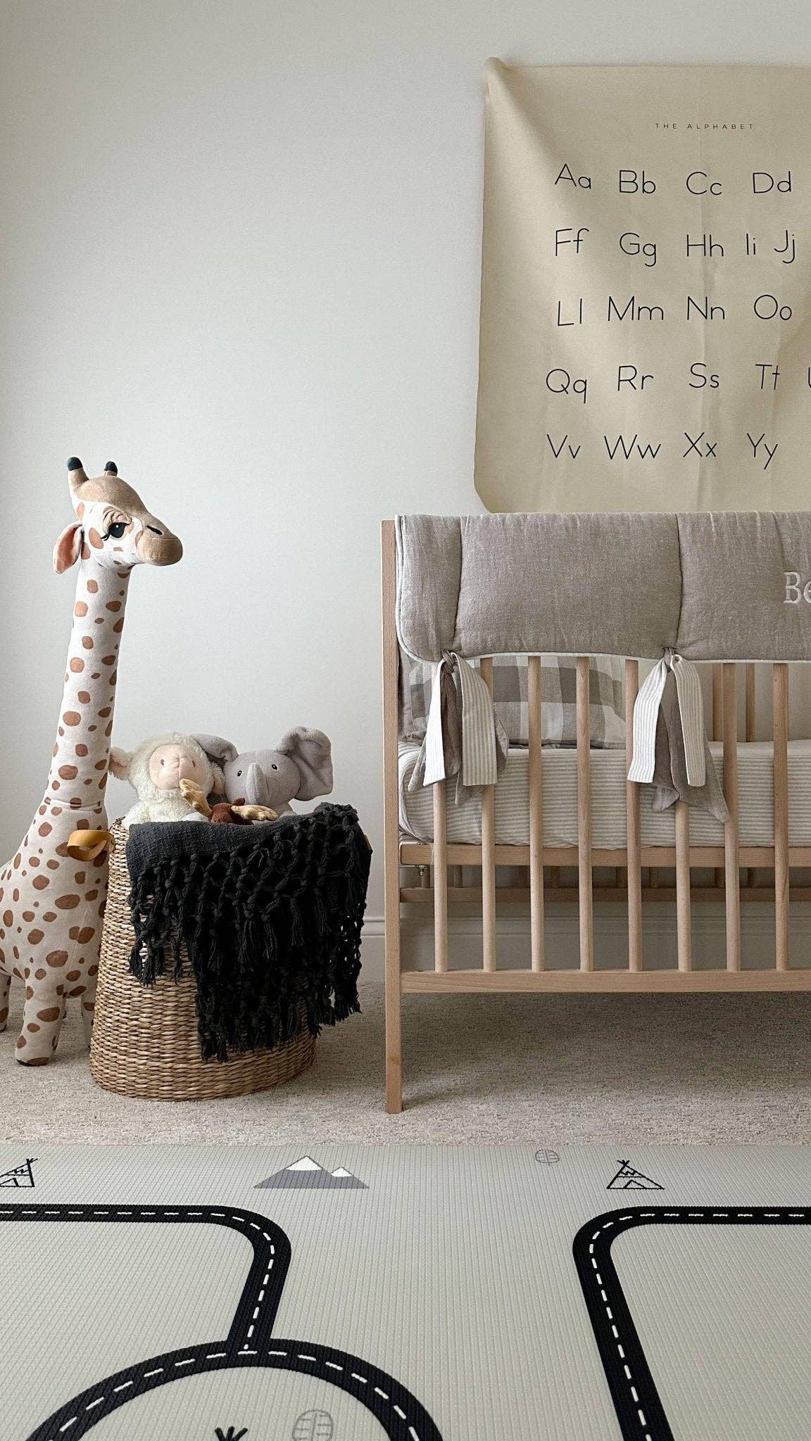 Flax Linen and Flax Linen Stripe 2-pc. Bedding Set - Wild Lapin Children’s Boutique