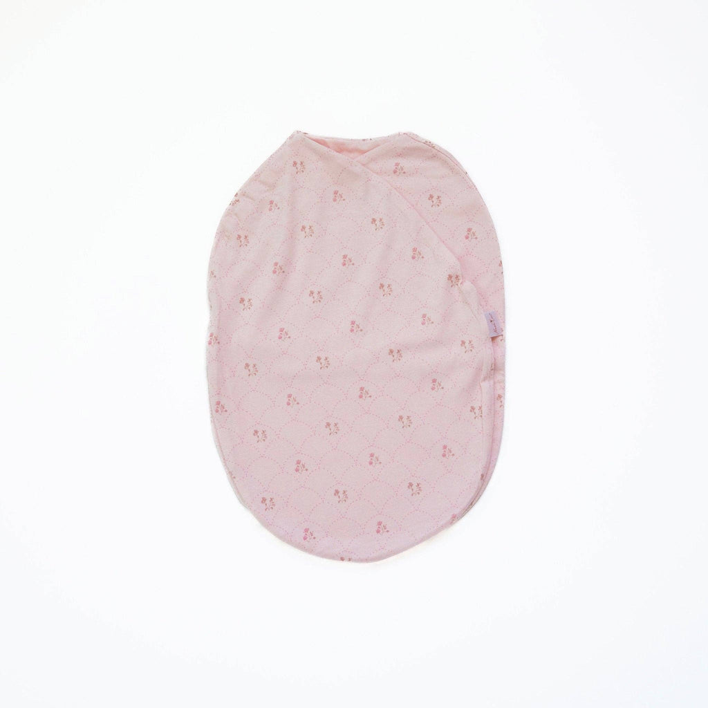 COCOON SWADDLE: Whimsical Garden with headband set.