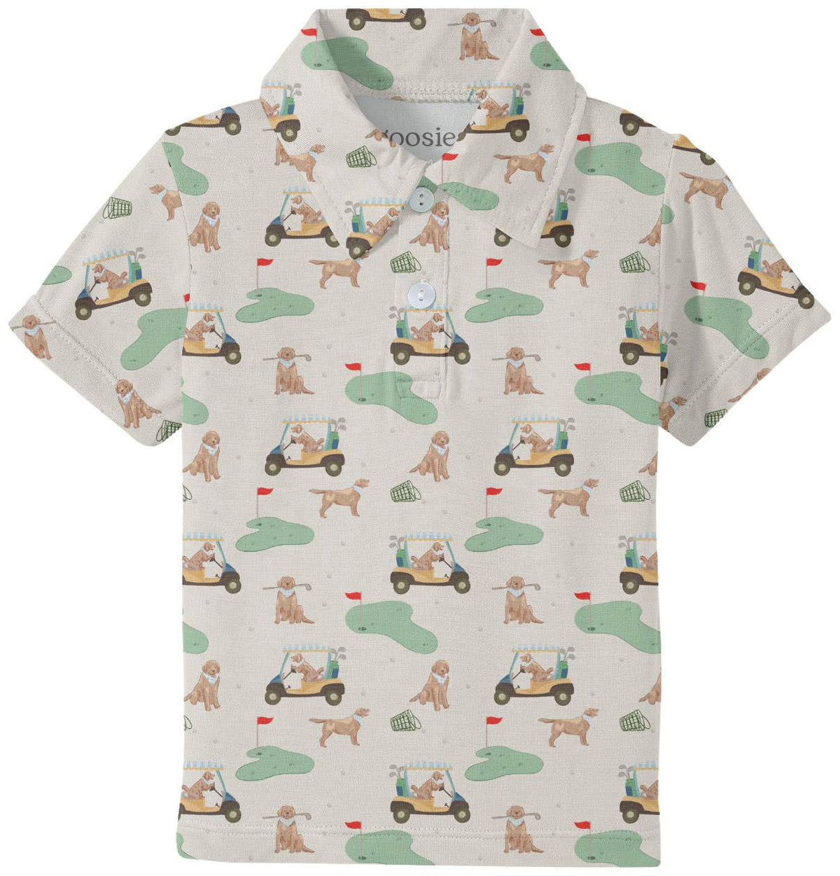 Barks & Birdies (Golf Dogs) Short Sleeve Polo Shirt