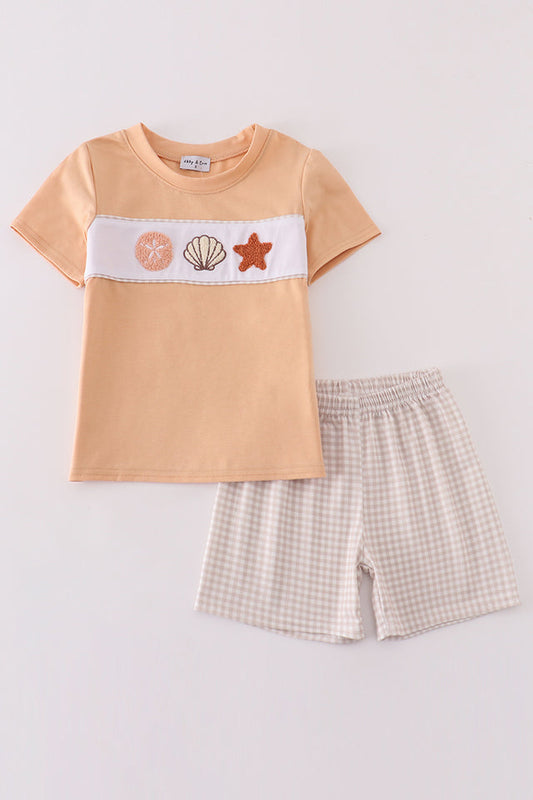 Khaki Shells Starfish Set