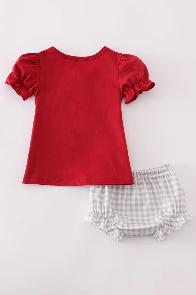 Alabama Elephant Football Bloomer Set - Wild Lapin Children’s Boutique