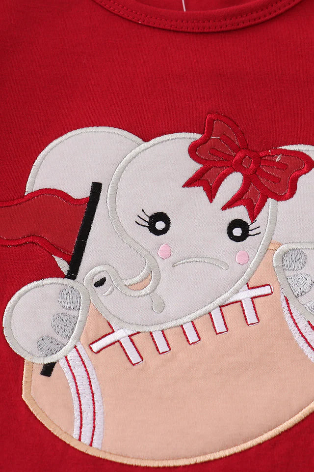 Alabama Elephant Football Bloomer Set - Wild Lapin Children’s Boutique