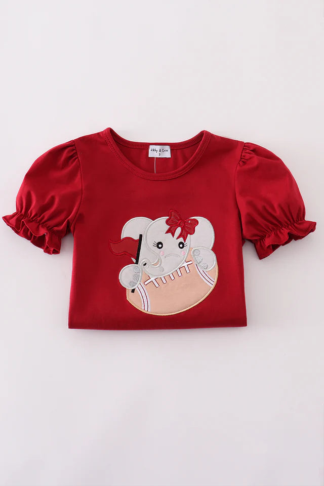 Alabama Elephant Football Bloomer Set - Wild Lapin Children’s Boutique