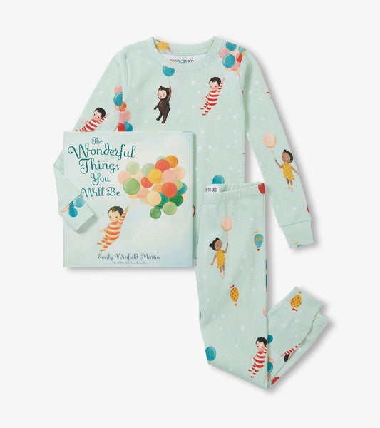 Wonderful things you will be pajama set with book