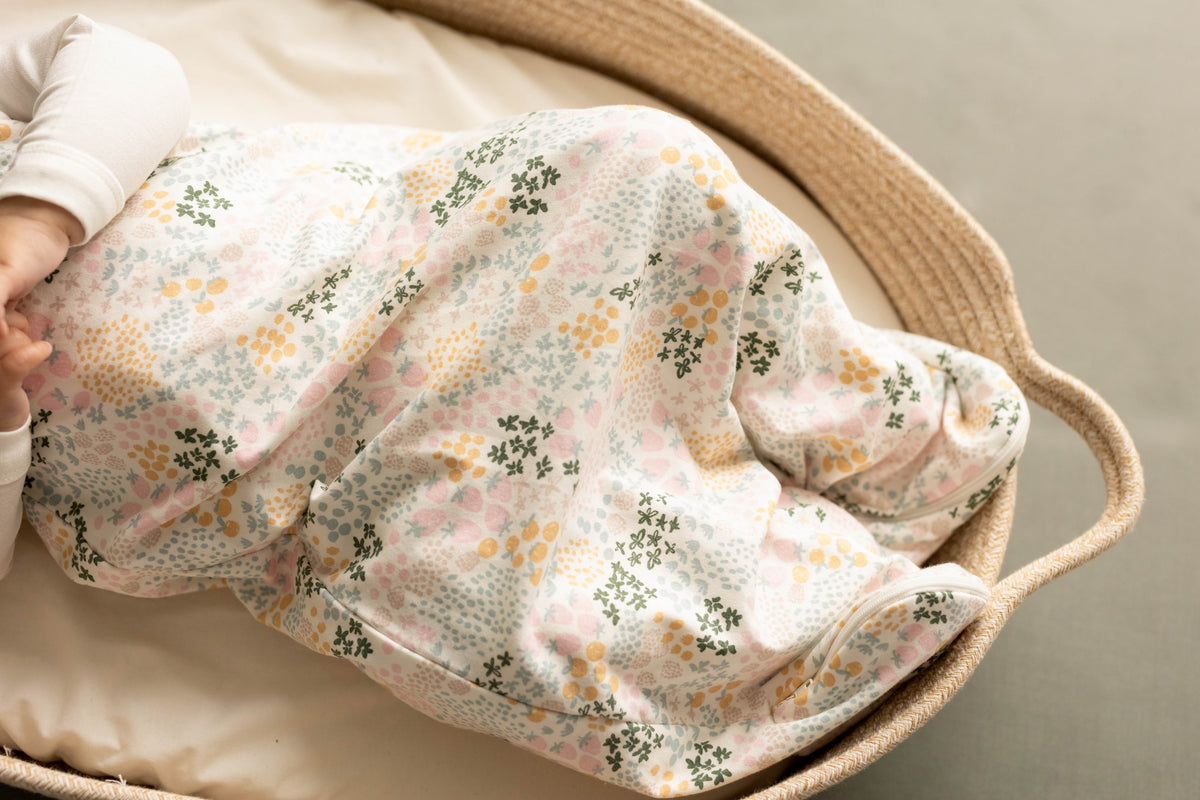 Strawberries Cotton modal sleep sack - Wild Lapin Children’s Boutique
