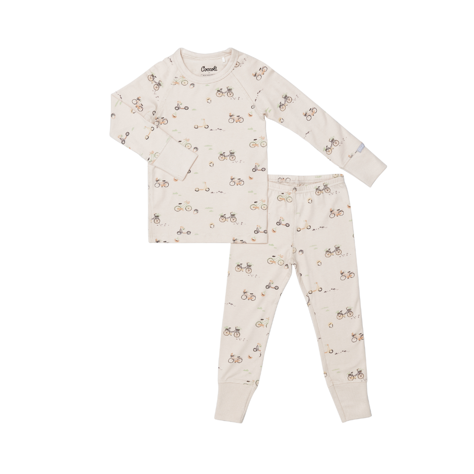 Bikes Cotton modal pajama - Wild Lapin Children’s Boutique