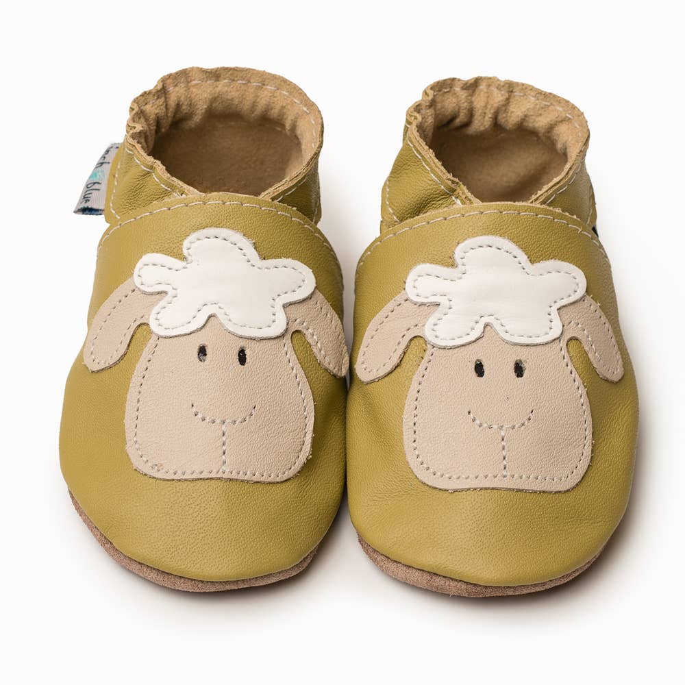 Inch Blue Lamb Khaki Shoes