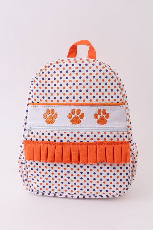 Clemson Embroidery Girl's Backpack