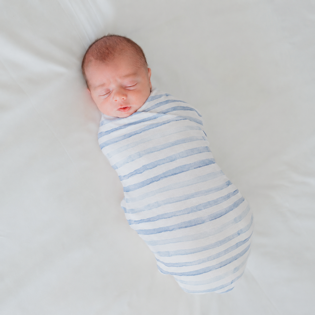 COCOON SWADDLE: Chambray Waves / Small