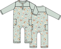 Baby Farm Faces - Romper with Contrast Sleeves