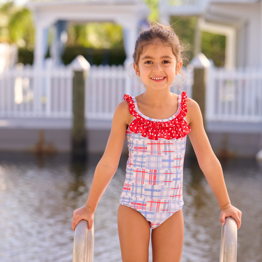 Girls Swimsuit - Cape Cod Madras
