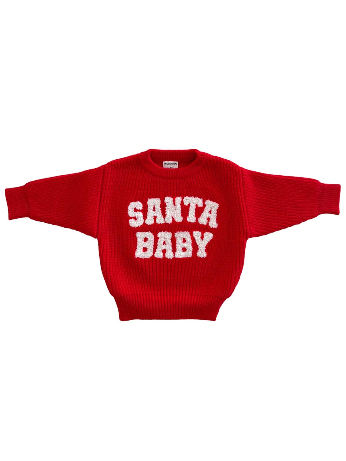 Knit Sweater, Santa Baby: 0 - 6 mo.