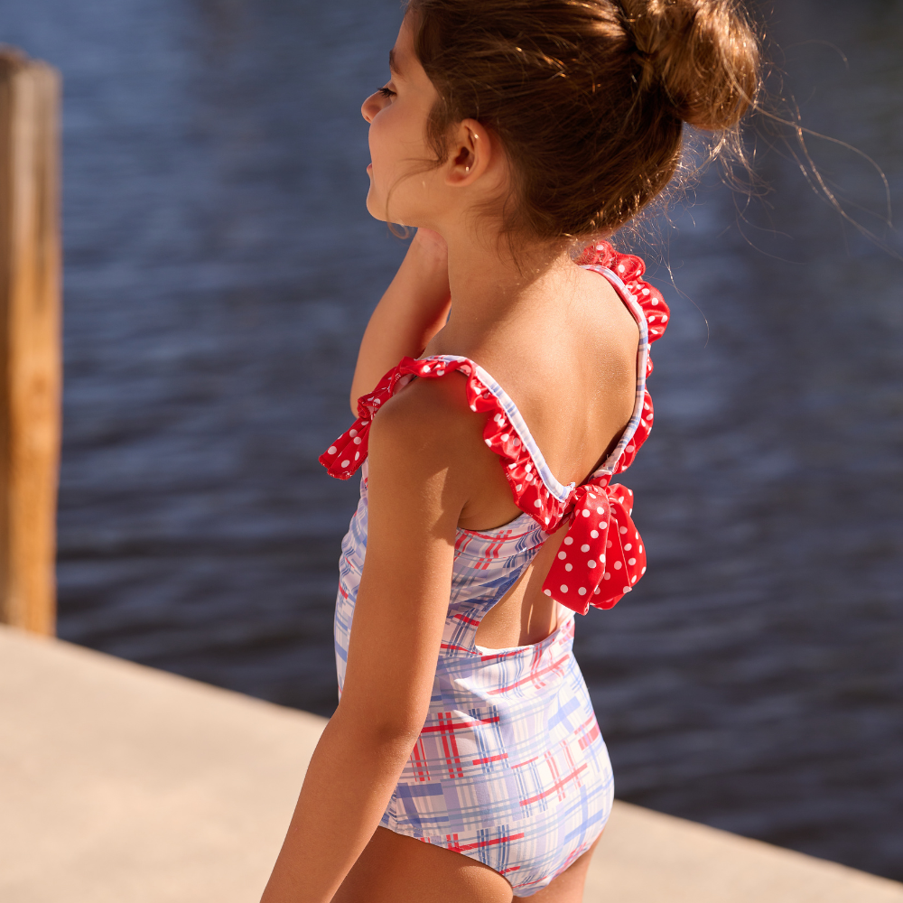 Girls Swimsuit - Cape Cod Madras