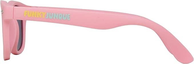 Kids Flexible Wire Sunglasses - Pink/Pink & Yellow Lenses