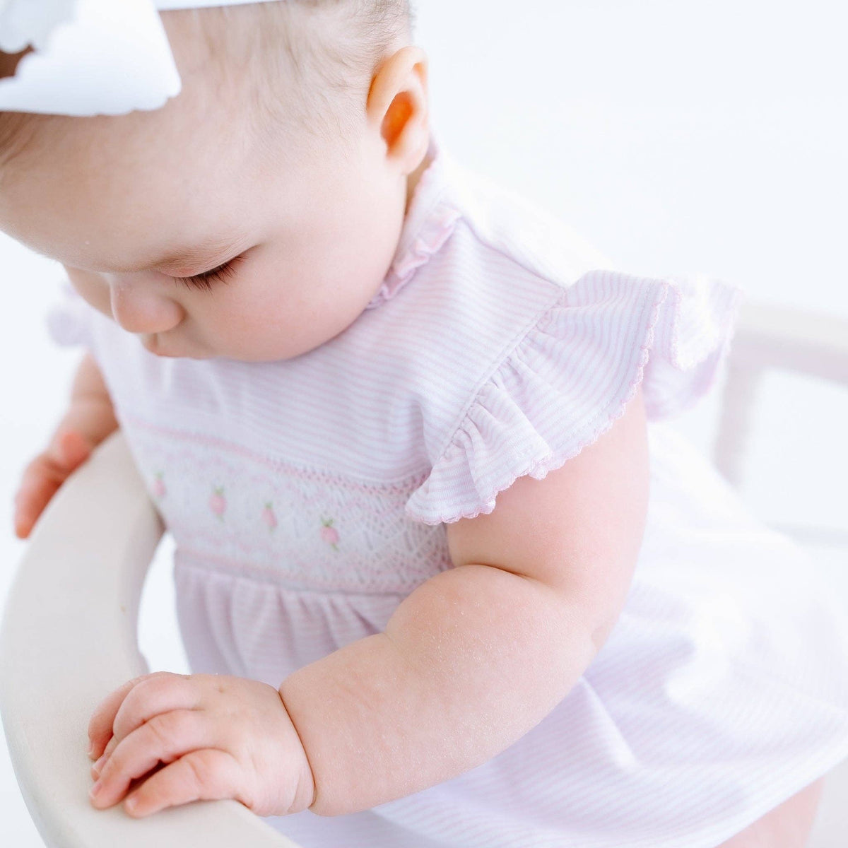 Julia Smocked Bubble - Pink