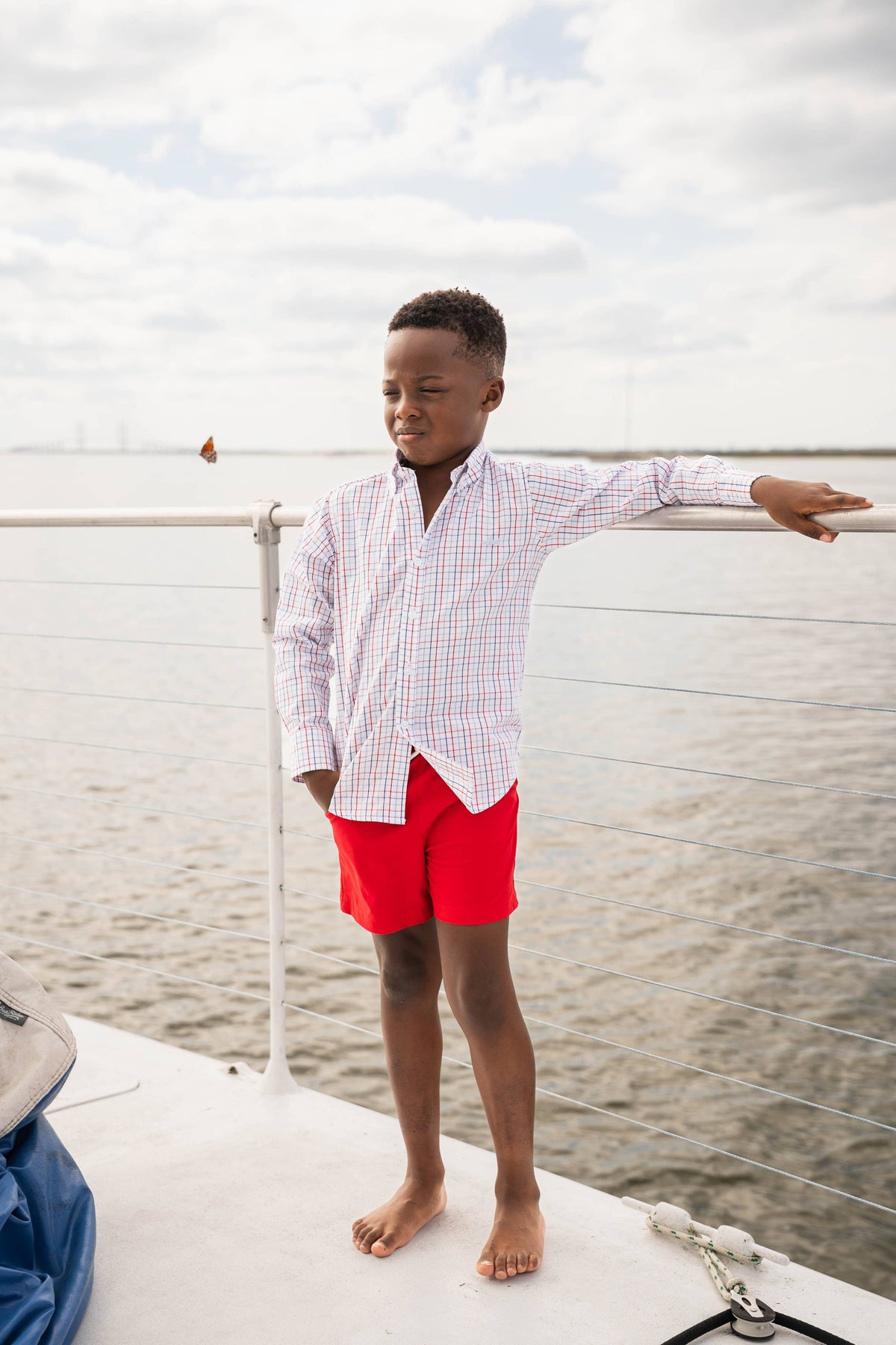 Carter Oxford Shirt Patriotic Plaid: Patriotic Plaid