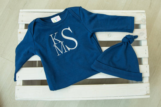 Infant Gown: Navy