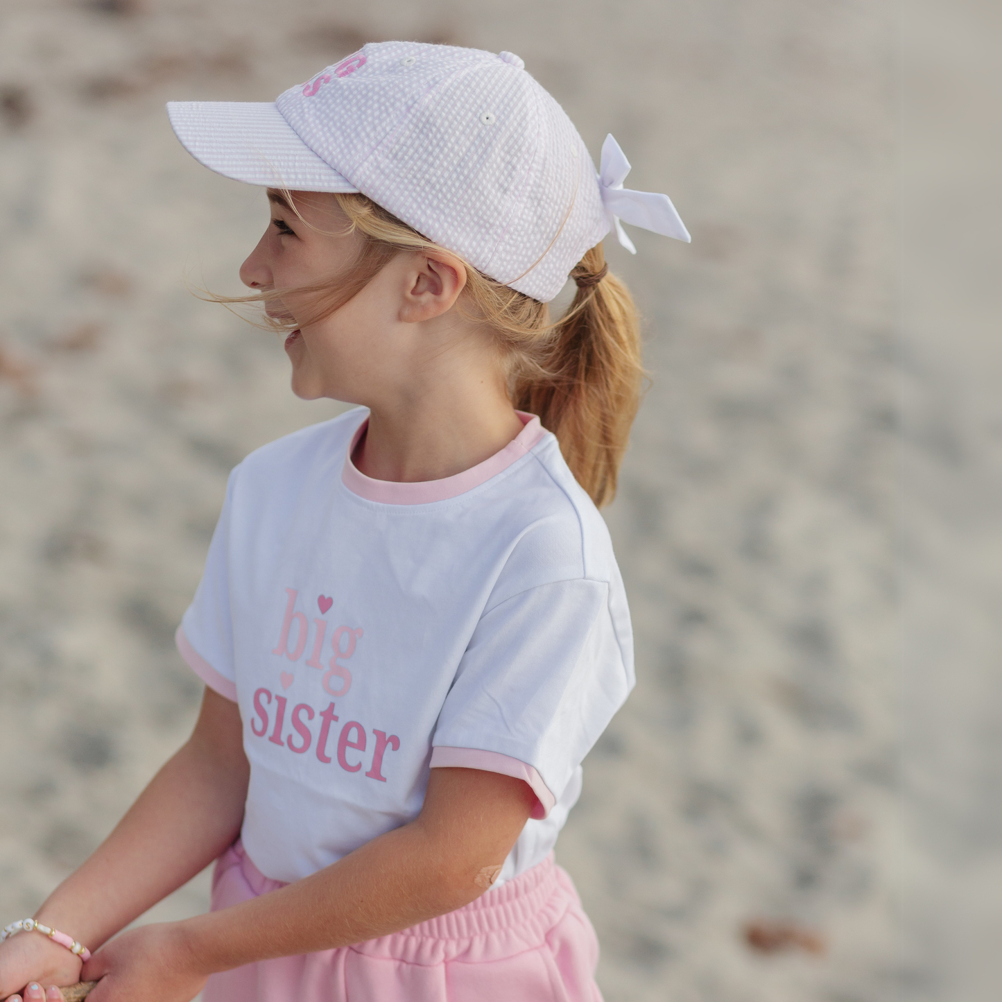 Big Sis Bow Baseball Hat- Youth