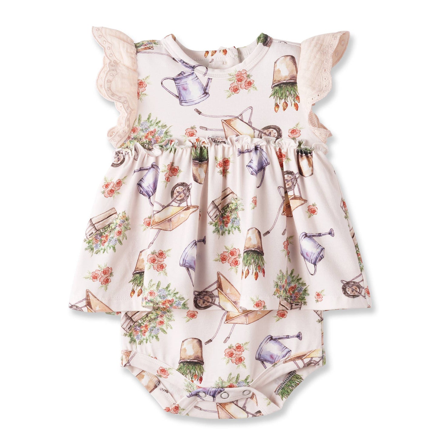 Sweet Garden Skirted Bamboo Bodysuit