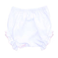Essentials Monogram Diaper Cover with  Pink Trim