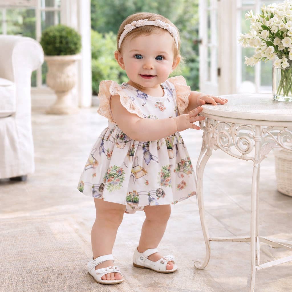 Sweet Garden Skirted Bamboo Bodysuit