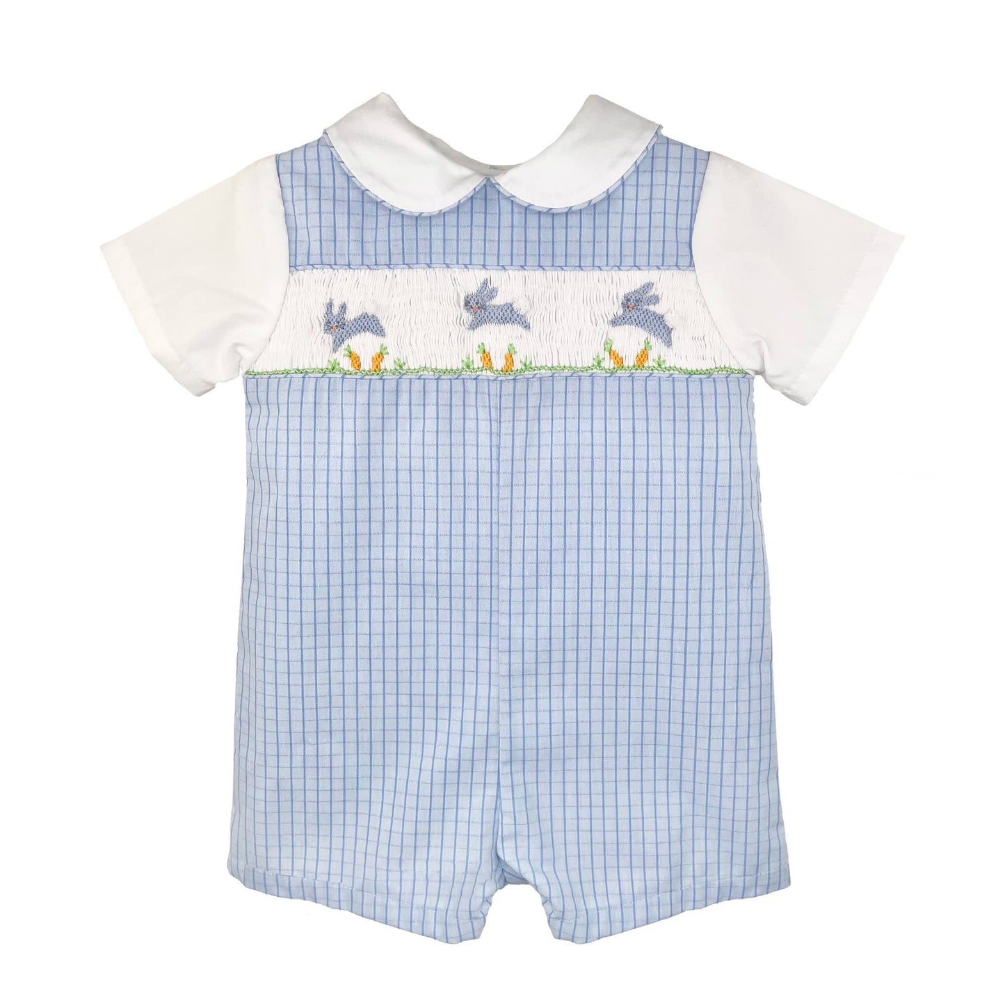 Romper with Hand Picture Smocked Bunnies: 24 Month