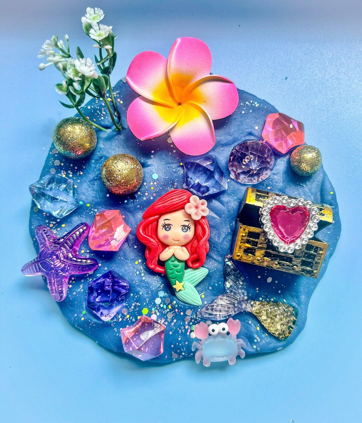 "Mermaid Lagoon " 8 oz. Dough Jar