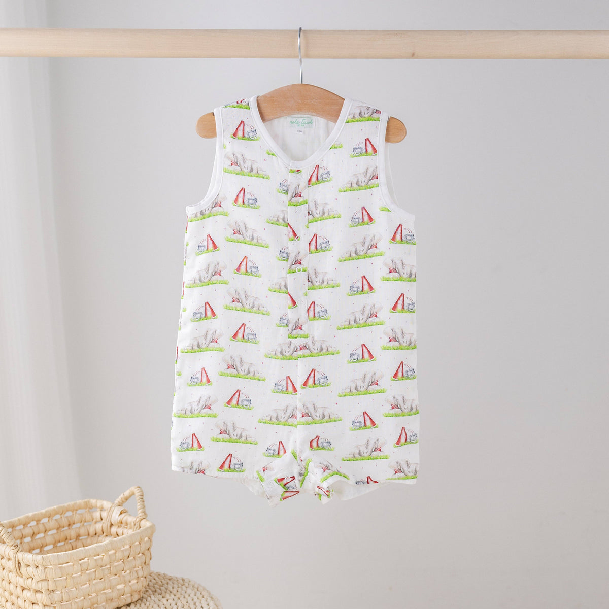 Mascot Mania in Alabama Organic Muslin Shortall