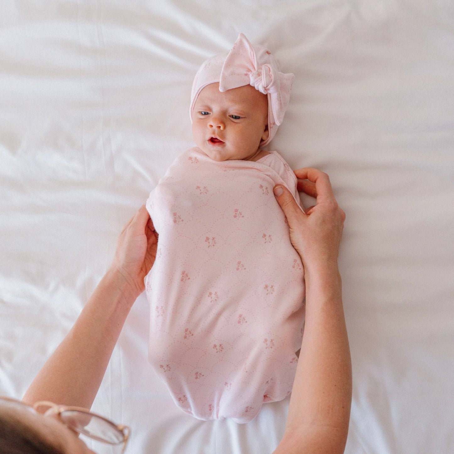 COCOON SWADDLE: Teddy Tiles / Small