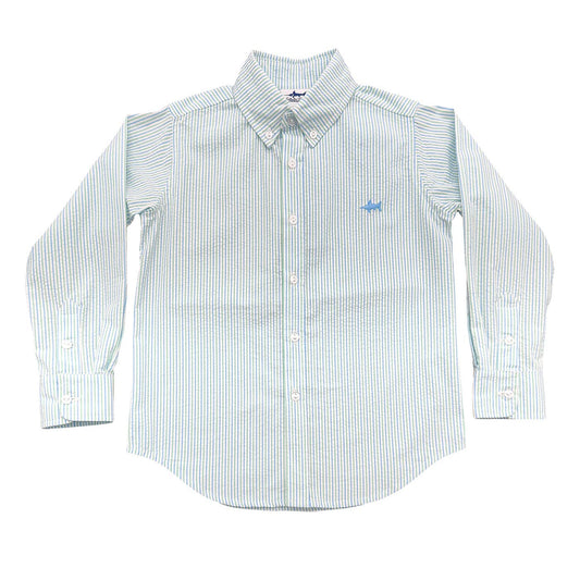 Carter Oxford Button Down- Coastal Seersucker