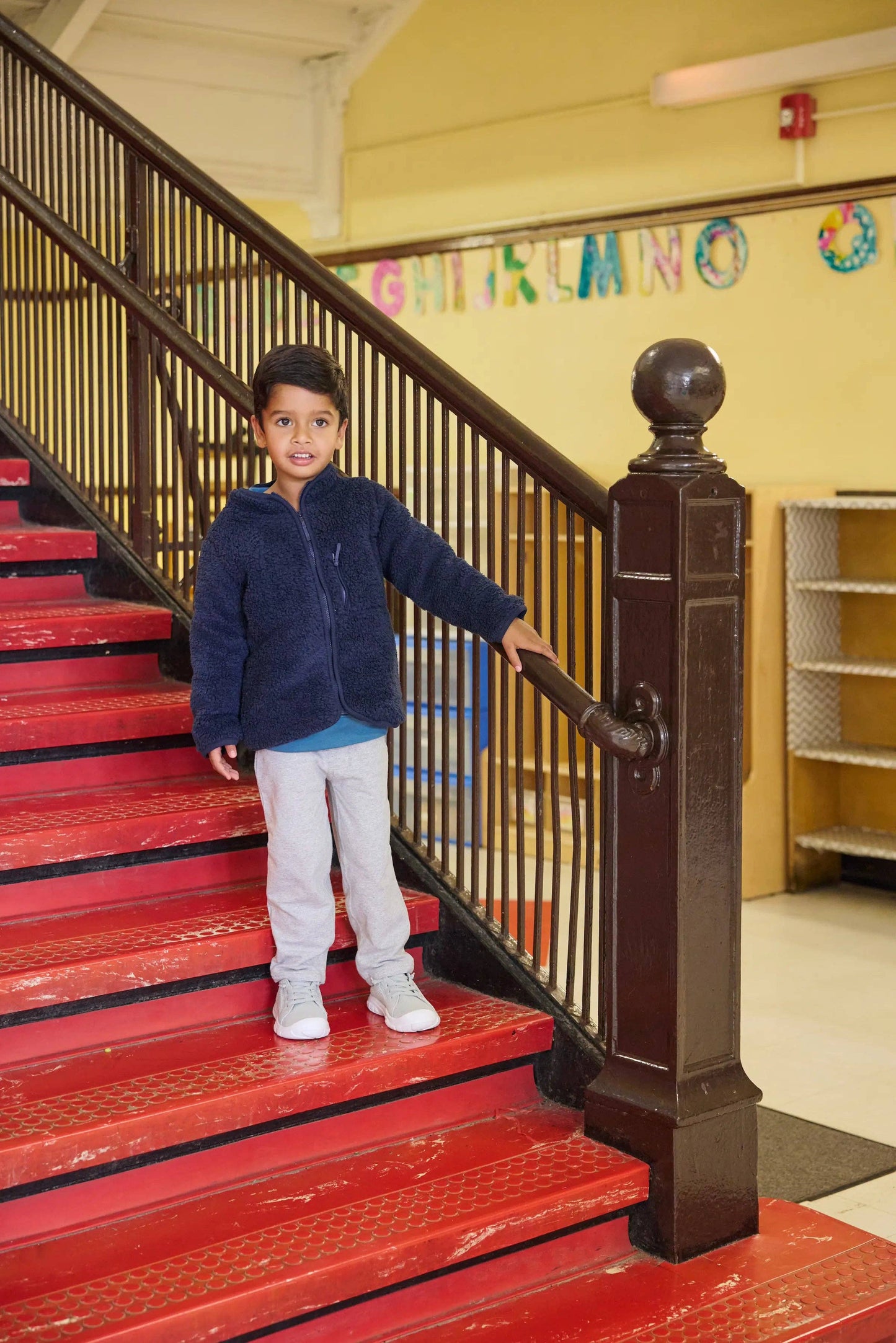 Sherpa Jacket_Navy: Boy / Navy
