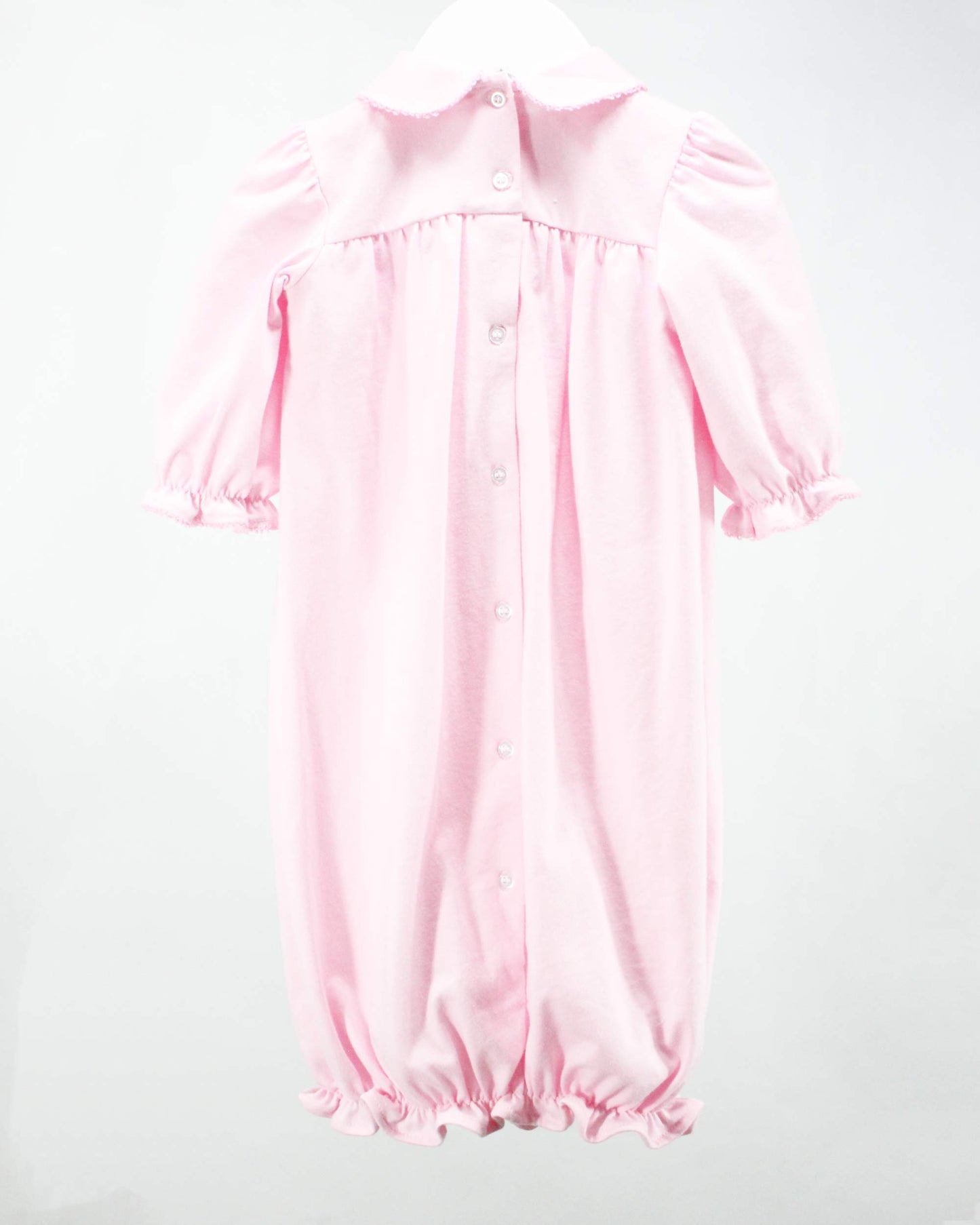 Pink and White Goemetric Claire Gown: NB